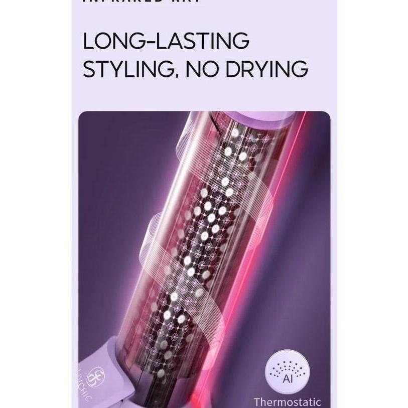 Livchic Lc204Pro Catokan Rambut Curly T1 32Mm 55W Tong Curly Curling Profesional Dengan Kontrol Suhu