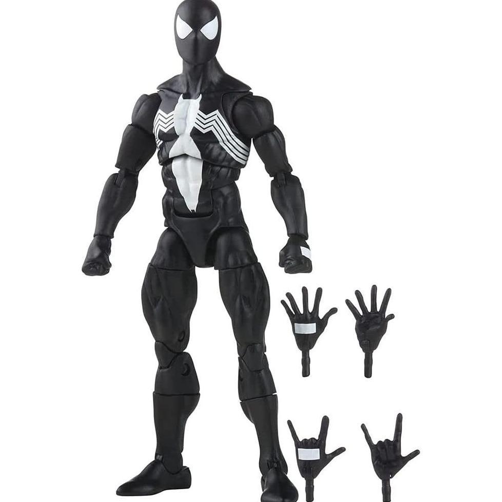 MAINAN FIGUR AKSI SIMBIOTE SERI SPIDER-MAN MARVEL LEGENDS 6 INCI, TERMASUK 4 AKSESORI: 4 TANGAN