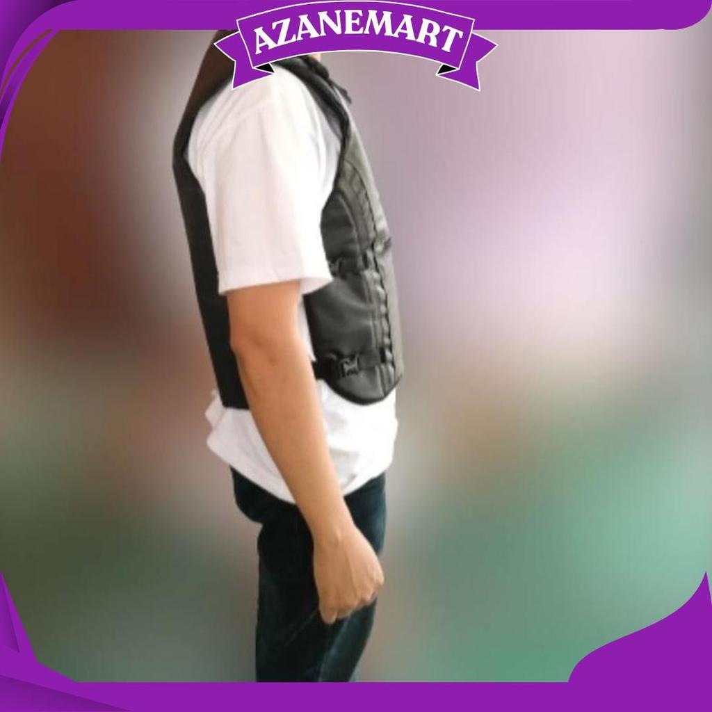 Rompi Motor Pelindung Dada Depan Belakang Ada Saku Resleting Ori