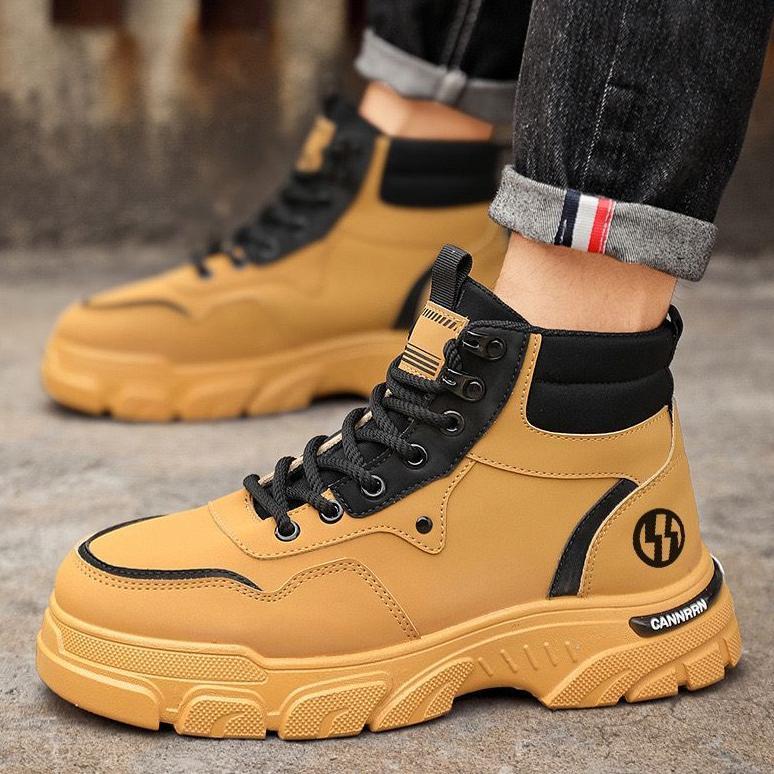 TBIG CAVERN Sepatu Boot Pria Ankle Boot Import Kerja Santai Sepatu Pria Import LS01