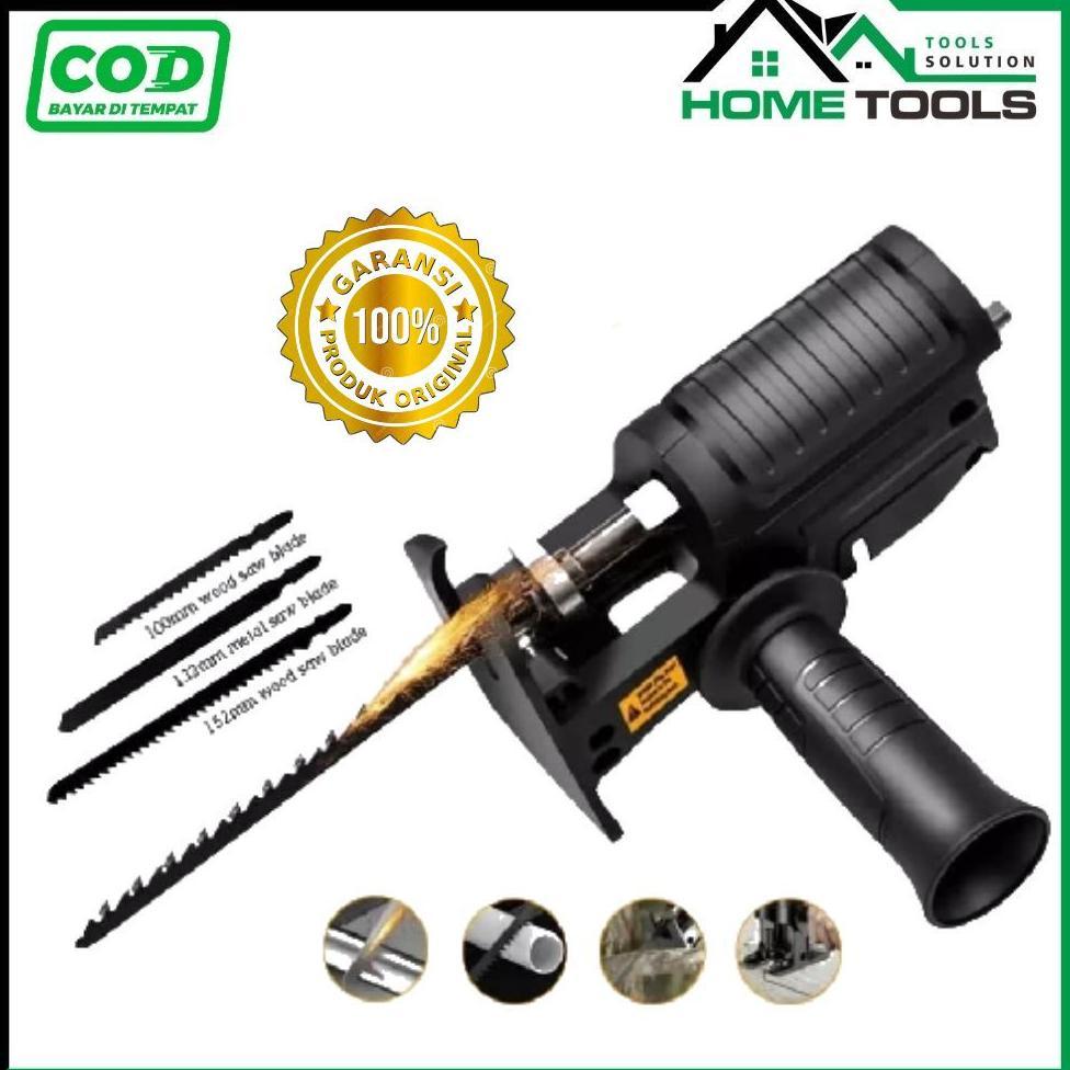 Adapter reciprocating jigsaw adapter bor ke gergaji tambahan jig saw mesin bor tangan Gergaji Konekt