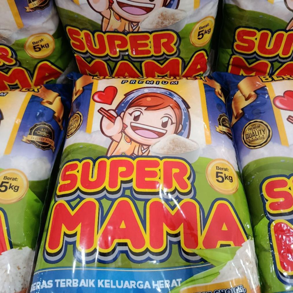 Beras Super Mama Premium (Pandan Wangi) Kemasan 5Kg