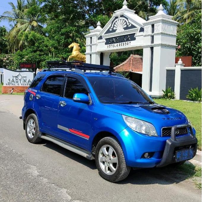 Roof rack bagasi atas mobil model jepit roof rail langsung mobil rush lama
