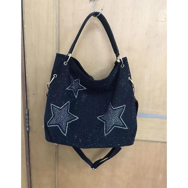 1855 BINTANG tas selempang wanita motif bintang cantik tas shoulder wanita premium