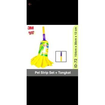 Pel strip set + tongkat scotch brite Pel Lantai