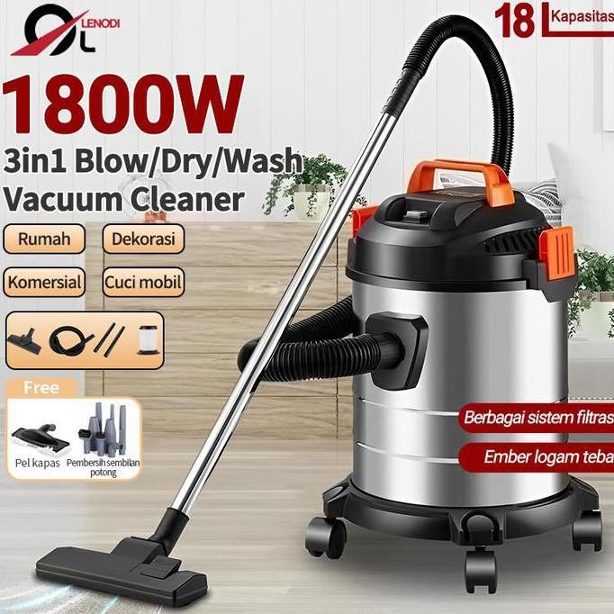 18 LITER 3IN1 VAKUM VACUM CLEANER DEBU BASAH KERING VACUM AIR HISAP ORIGINAL DAN TERPERCAYA