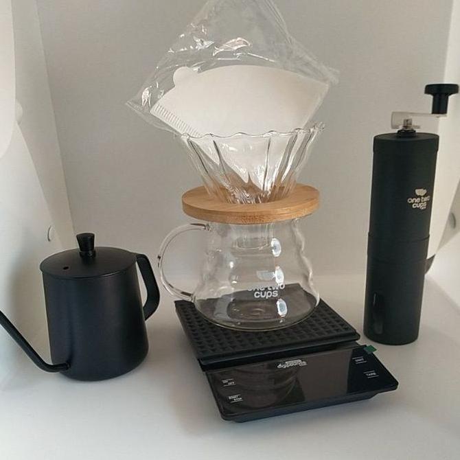 Paket Alat Kopi Manual Brew V60 / Alat Seduh Kopi Manual