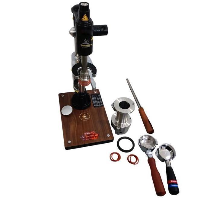 Mesin Kopi Espresso Manual Coffee Maker Hand Press 16 Bar Silver K001 STARDUST Baru