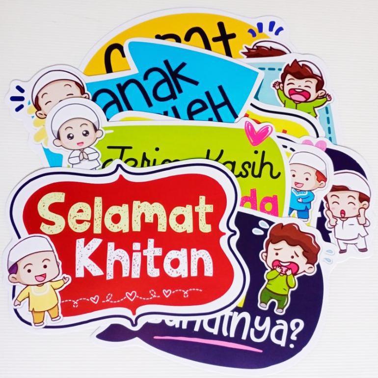 New Icon Khitan Props Photo Booth Aksesoris Dekorasi Khitanan Foto Sunat