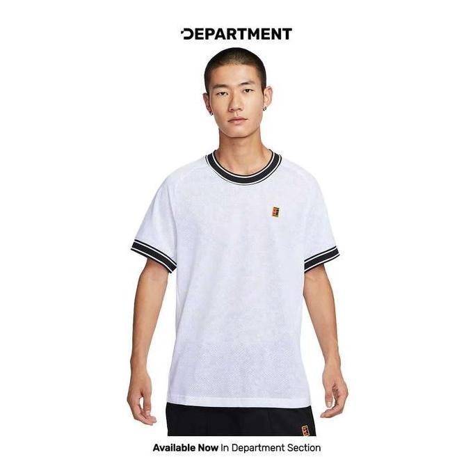 Kaos Tenis Pria NIKE COURT HERITAGE FN0319101 ORIGINAL