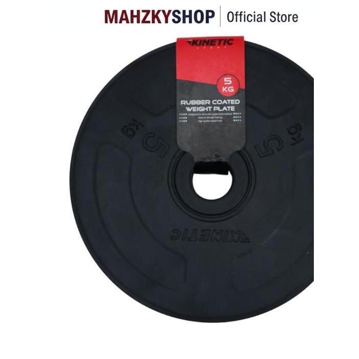 KINETIC PLAT BESI BARBEL 5 KG - HITAM
