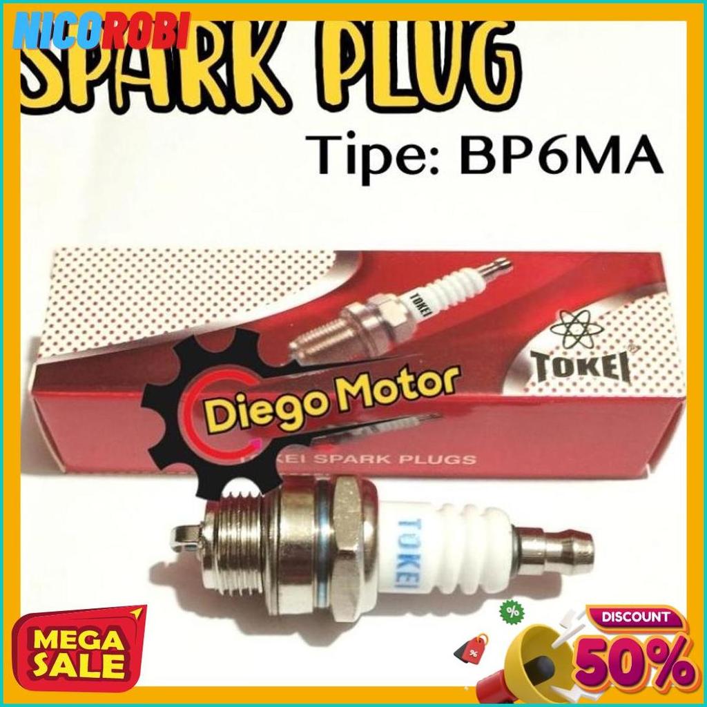 Wajib Punya! Bp6Ma Tokei Busi Serbaguna Spark Plug Serbaguna Untuk Mesin Potong Rumput 2Tak Semprot 