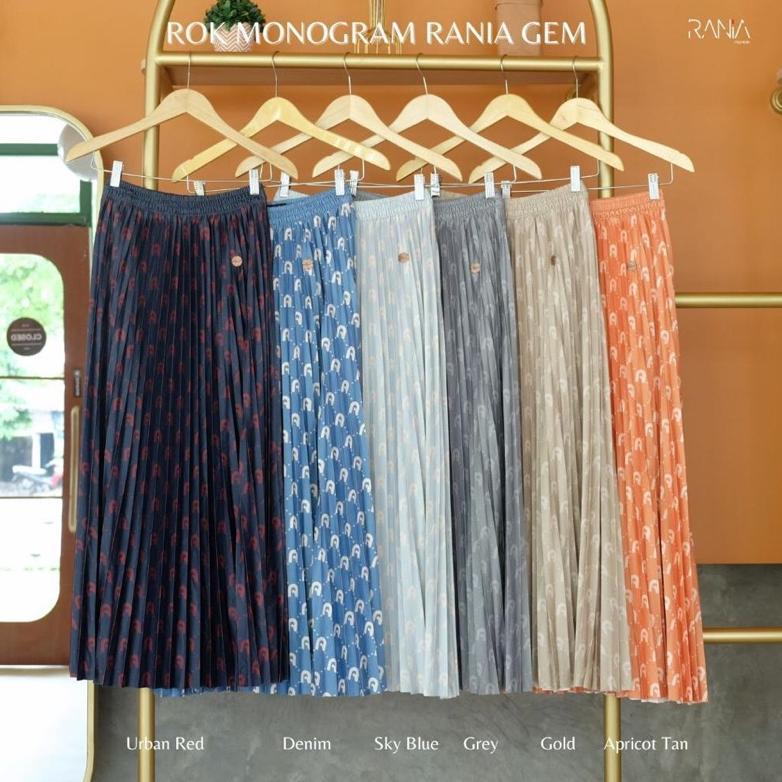 Rok plisket premium / rok monogram rania