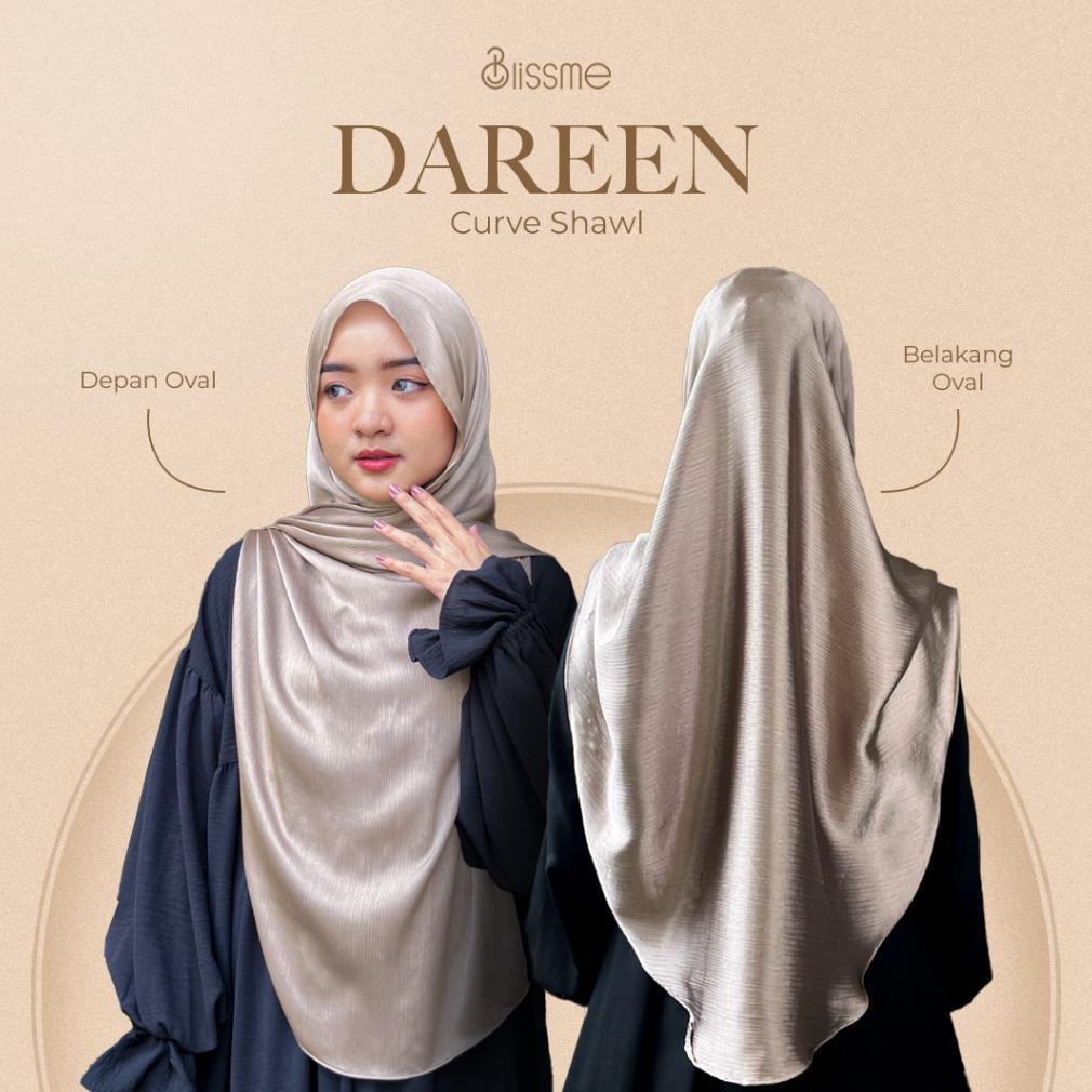 Blissme - Dareen Curve Shawl | Pashmina silk oval | Pashmina oval ala malaysia | Pashmina Syari | Pa