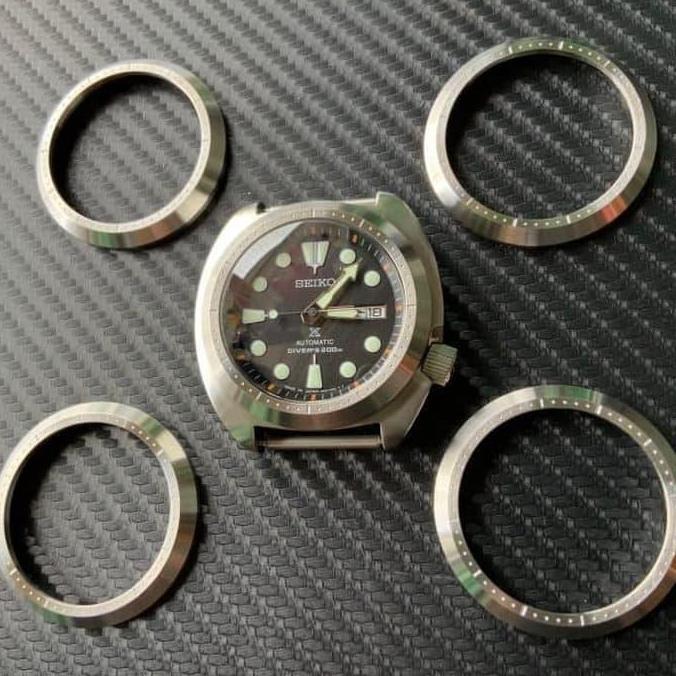 Promo CT233 Pilot Bezel Seiko Turtle 316L Stainless Steel COD