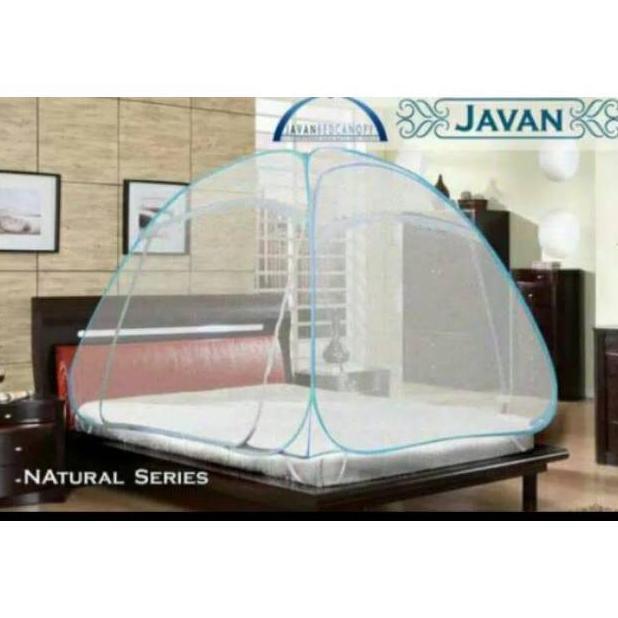 Kelambu JAVAN Natural Bed Canopy/ Kelambu Lipat / Kelambu Modern HS