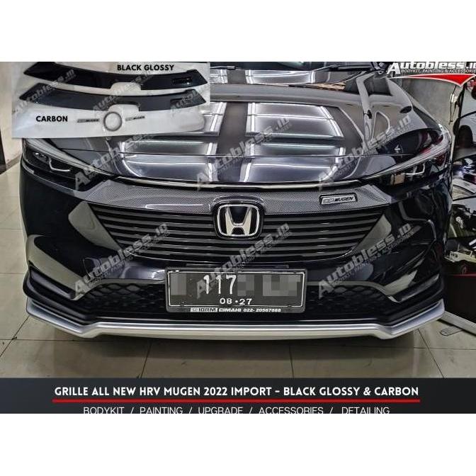 Grill Grille All New HRV Mugen 2022 Plastic Import Bonus Emblem Mugen