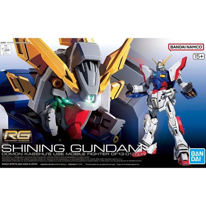 RG Shining Gundam / RG 1/144 GF13-017NJ Shining Gundam (Mobile Fighter G Gundam) Gunpla Bandai Gunda