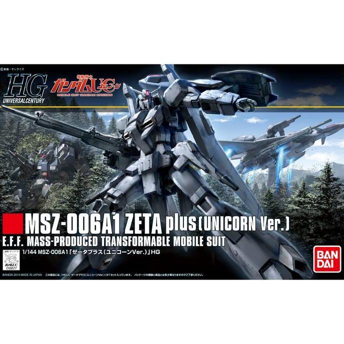 Bandai High Grade HG 1/144 Zeta Plus A1 Unicorn Ver. - HGUC MSZ-006A1