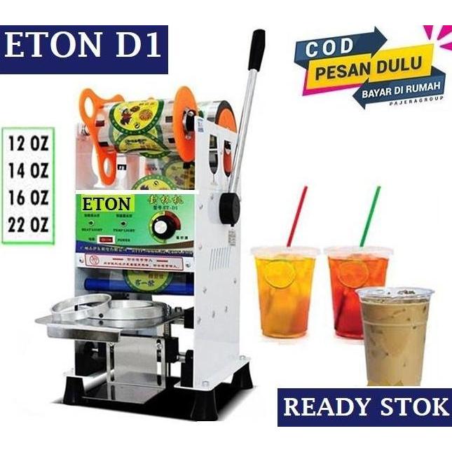 Eton Etd1 Cup Sealer Mesin Cup Sealer Manual Mesin Pres Gelas 1222Oz