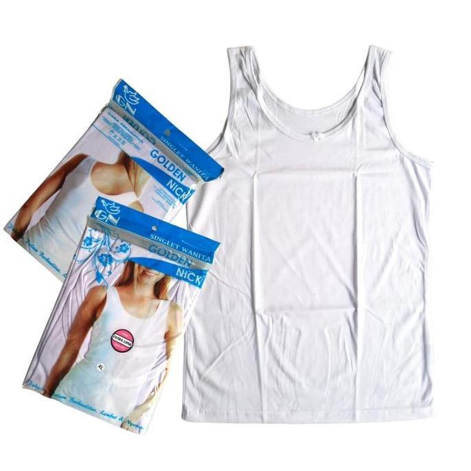 Promo [3 PCS] Singlet Wanita Golden Nick, Kaos Dalam Dewasa Remaja Perempuan Goldennick GN 048 perem