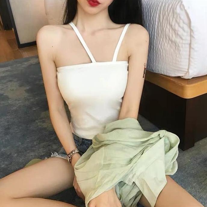 Promo TANKTOP DUA TALI/TANKTOP BRA WANITA Panjang Spandex COD