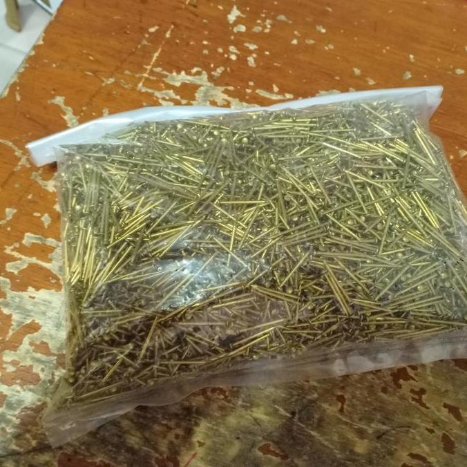 Paku Kuningan 1/2".Paku Kuningan 12Mm Kepala Bulat  Sale