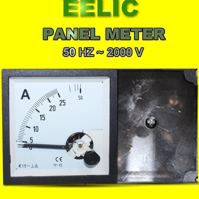 EELIC PAM-72 Panel AC VOLT Meter Analog Program 72 Standart Internasional Dengan Class Standart 1,5 