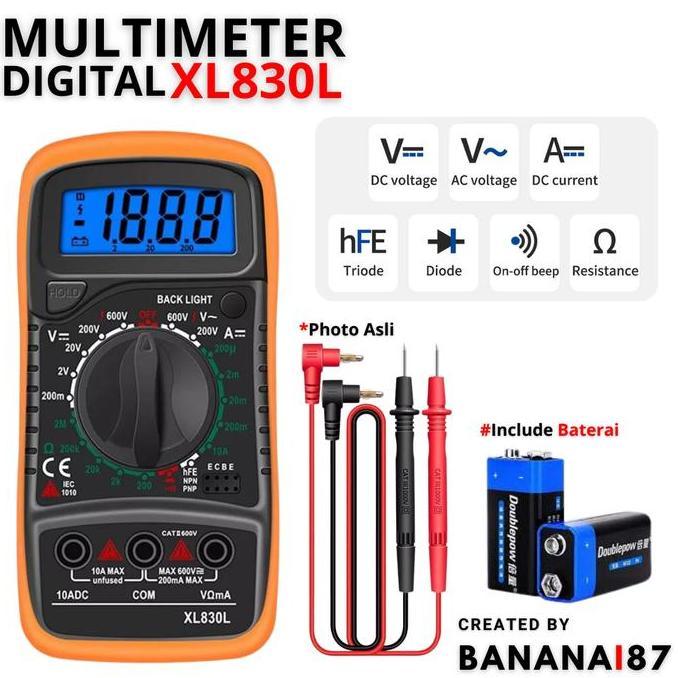Avometer Digital XL830L Multitester Original Multitester - XL830L