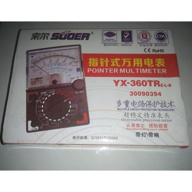 Avometer/Multimeter Analog SANWA YX360TRF ( YX 360 TRF / YX-360TRF )