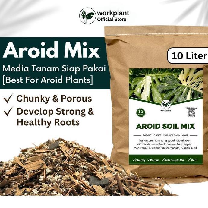 Aroid Mix (10L)- Media Tanam Aroid Premium Tanaman Hias Monstera Philo