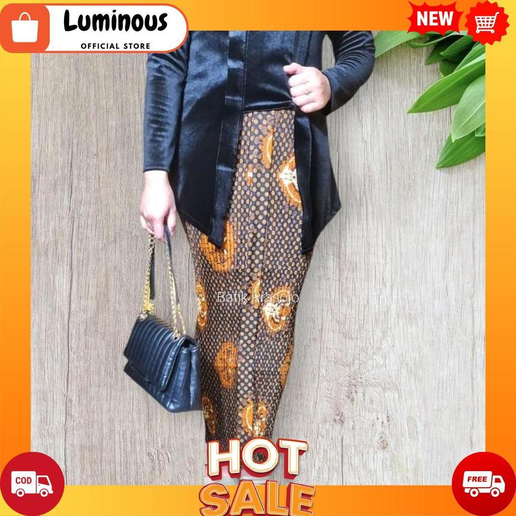 Rok Plisket Batik Wiru/Motif Truntum Garuda/Rok Kondangan/Produksi Plisket [Cod]