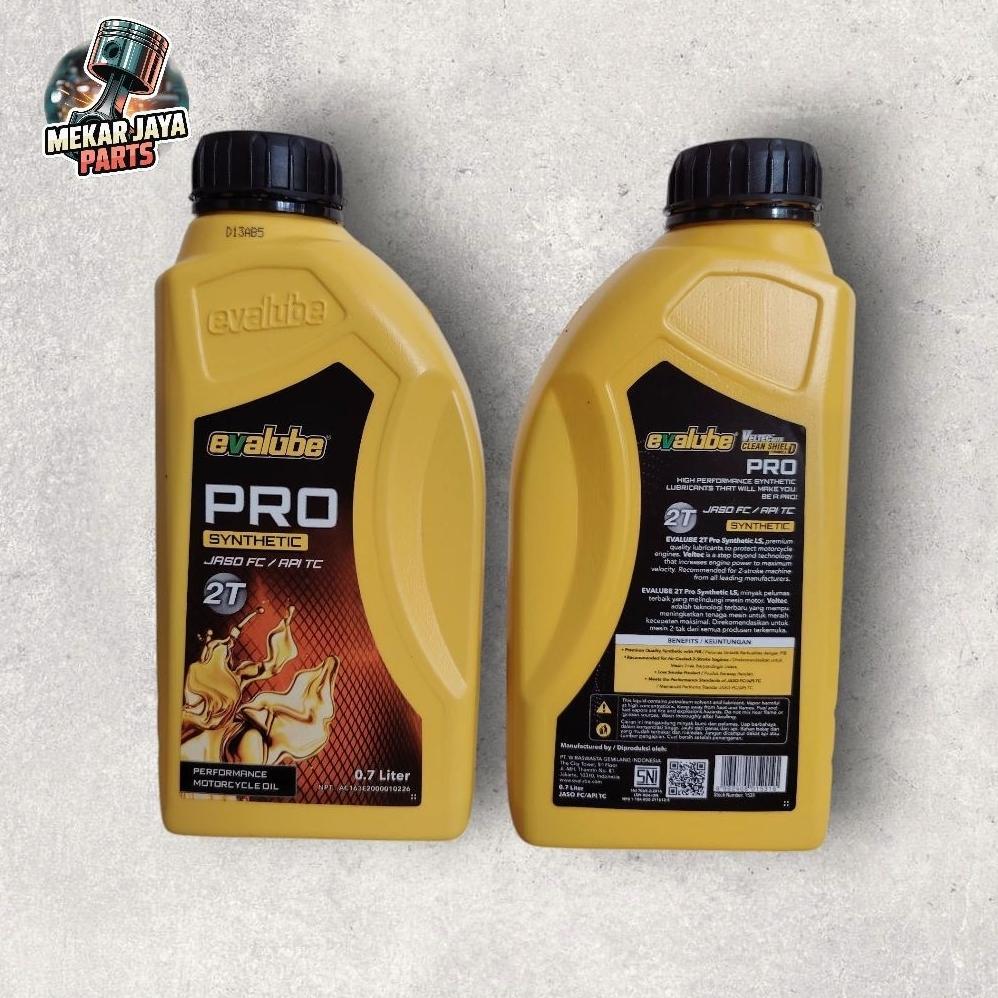New Oli Evalube 2T Pro Synthetic 700ml Asli Ori