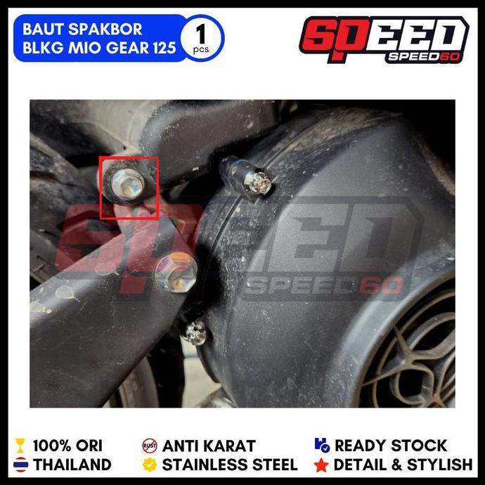 Probolt Baut Spakbor Belakang Dudukan Filter Kanan Yamaha Mio Gear 125
