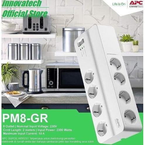APC SURGE PROTECTOR PM8GR / PM8-GR COLOKAN ANTI PETIR ORIGINAL DAN TERPERCAYA