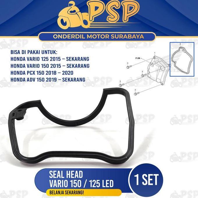 Seal Head Vario 150 - Karet Sil Gasket Head Cover Silinder Cop Kop Honda ADV Vario 125 ESP PCX 150