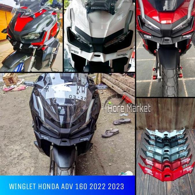 WINGLET HONDA ADV 160 2022 2023 KUMIS AKSESORIS VARIASI MOTOR