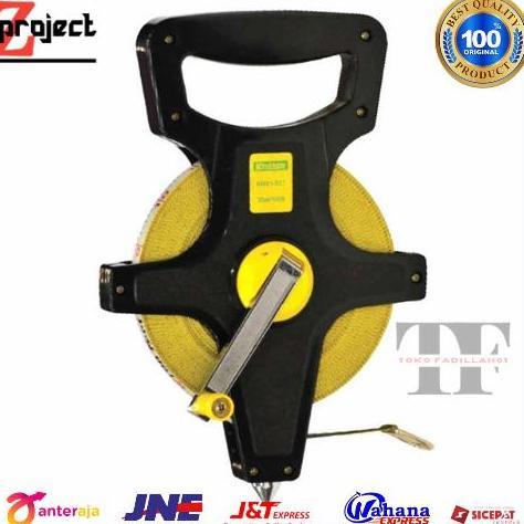 NEW KRISBOW meteran gulung tancap 100 meter measuring tape roll fiber