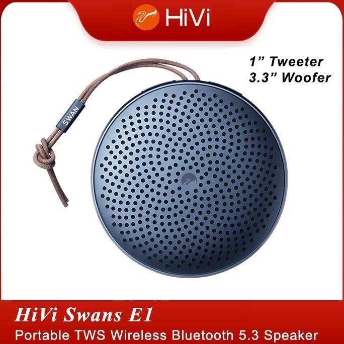 HARGA DISC - HiVi Swan E1 Portable Speaker Support TWS Bluetooth 5.3