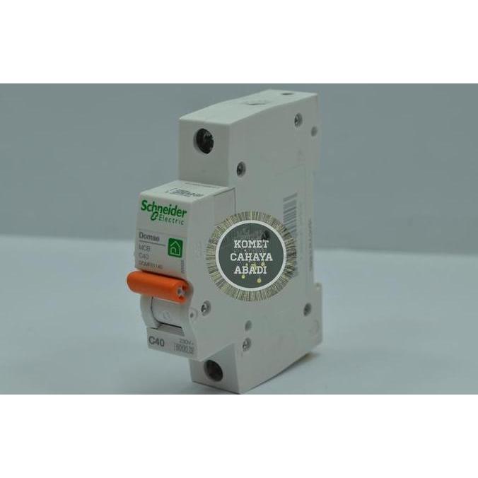 MCB Stut 1Phase 40 Ampere Schneider / MCB 40A 1P New MG Domae