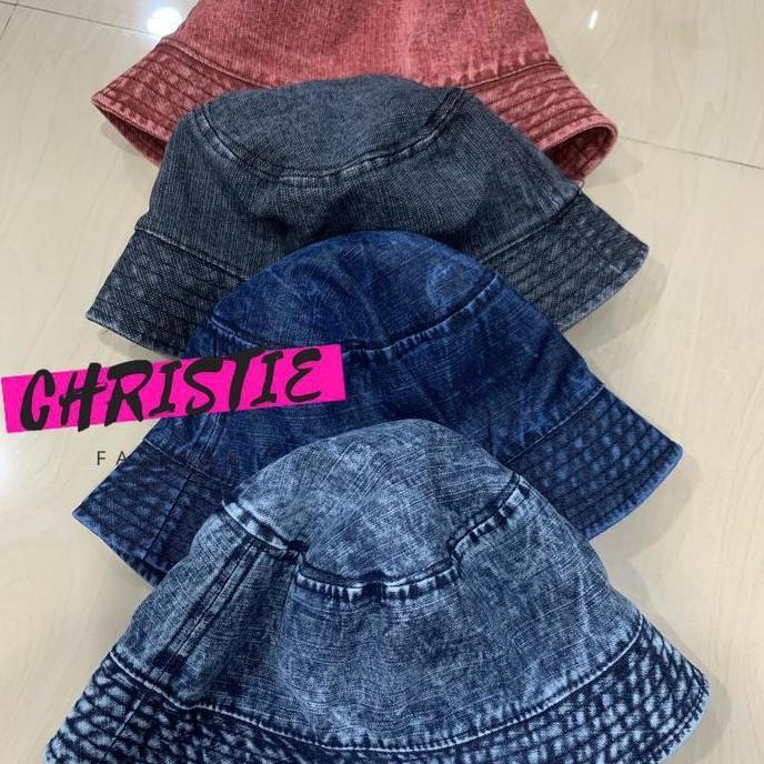 DF306 >> TOPI BUCKET HAT DENIM JEANS DEWASA