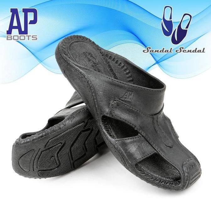 DF183 - Ap Boots 1001 HITAM - Sandal Selop