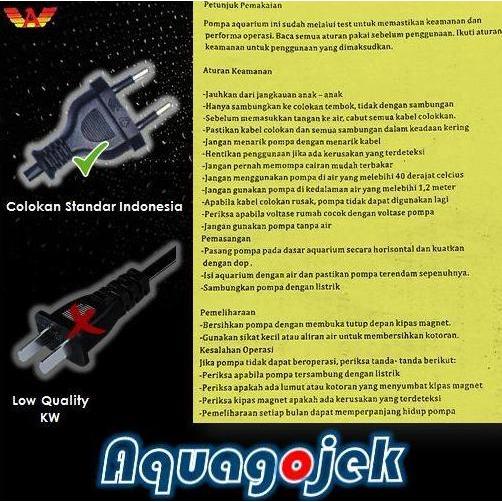 Pompa Aquarium/Kolam Aquila P3900 Submersible Water Pump