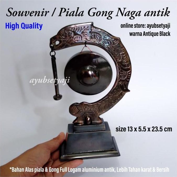 Piala Gong Naga ukir Gong Klasik miniatur Gong Souvenir Lomba gamelan SRA