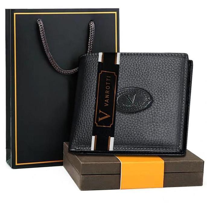 DS272 - [JURAGAN TAS] DOMPET MEREK VANROTTI ASLI DOMPET KULIT 100% KULIT SAPI ASLI VR01 DOMPET PRIA 