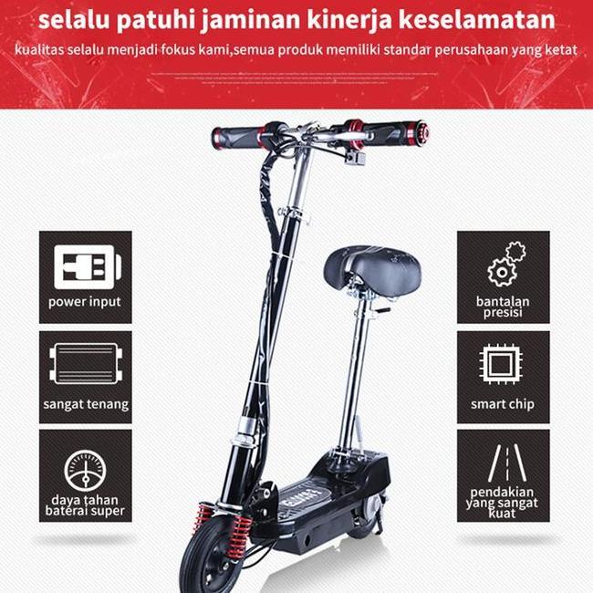 Ebuy Skuter Elektrik Skuter Listrik Mini Electric Scooterfoldable Smart Balance Wheel Hoverboard Kl0