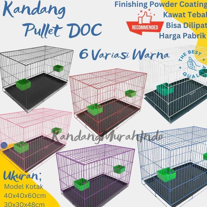 Kandang Murah Doc Hewan Kucing Anjing Kelinci Sugar Glider Ayam Burung Merpati Unggas - Kandang Besi