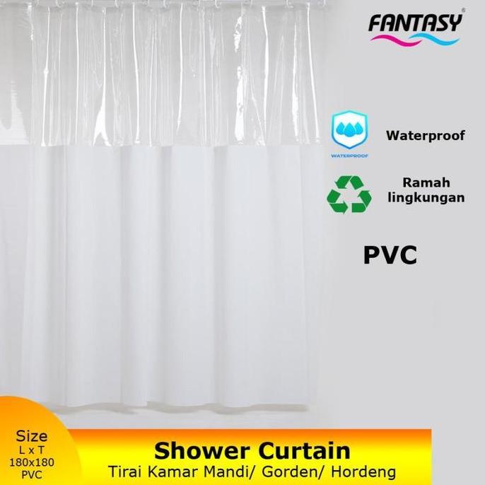 Fantasy Pvc Shower Curtain Tirai Gorden Tirai Kamar Mandi Plastik