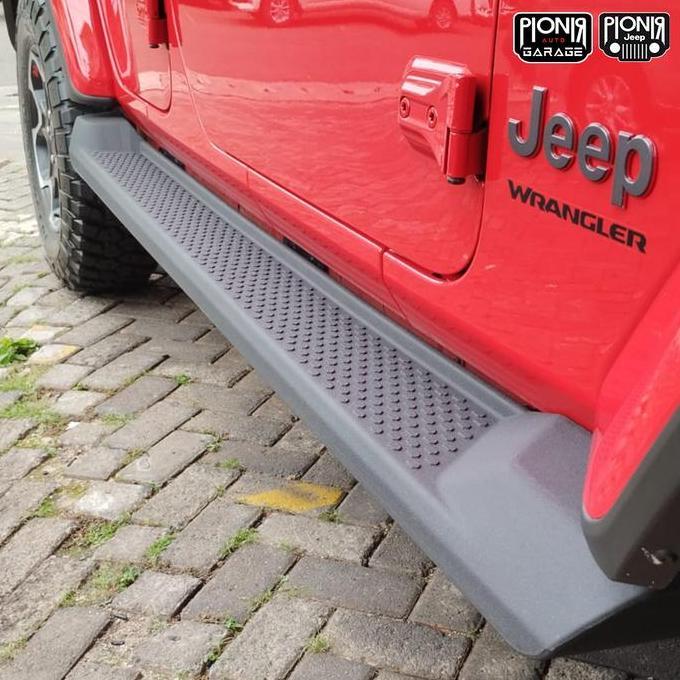 Promo Pijakan Kaki Jeep JL Side Step Jeep JL - Pijakan Kaki Plastik ABS Jeep Wrangler JL Factory COD