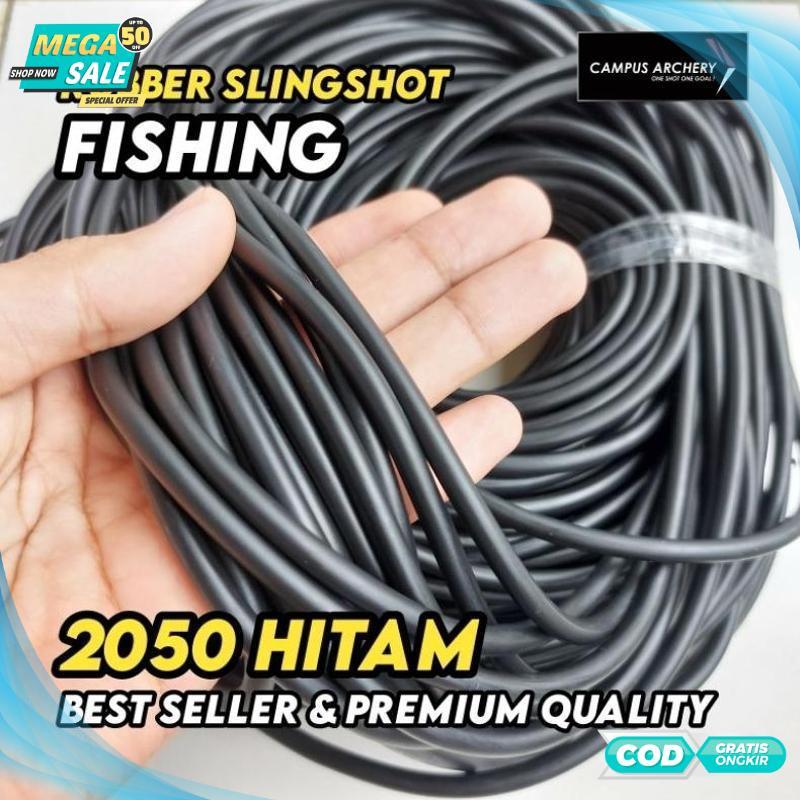 Promo Karet Ketapel 2050 Hitam Best Quality Slingshot Rubber - 2025 COD Termurah Terlaris Berkualita